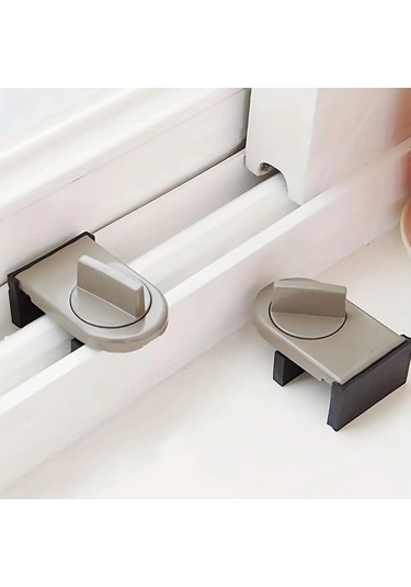 Fastbuy Sürgülü Kanat Kilidi, Dolap Kapı Sapanı, 1/2 Adet, Pratik Aksesuar 1 ADET