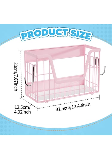 Suntek Buzdolabı Yan Rafı Manyetik Dolap Ev Eşyaları İçin Pembe