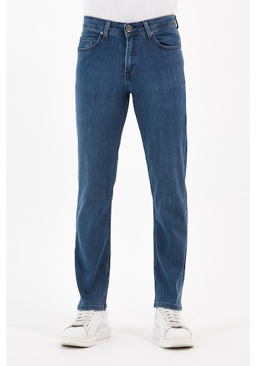 Digital Jeans Normal Kesim Fermuarlı Geniş Paça Yüksek B Açık Yeşil Açık Gri