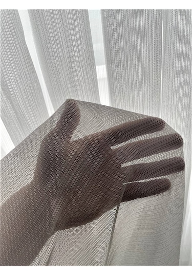 K.d.k Zemin 1x3 Sık Boru Pile Döner Tül Perde BEYAZ