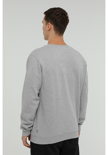 Superfly Men Sweat Gri Melanj Erkek Sweatshirt Gri