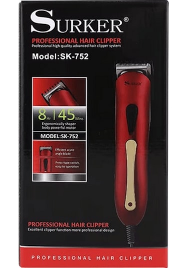 Surker Sk-752 Profesyonel Saç & Sakal Tıraş Makinesi