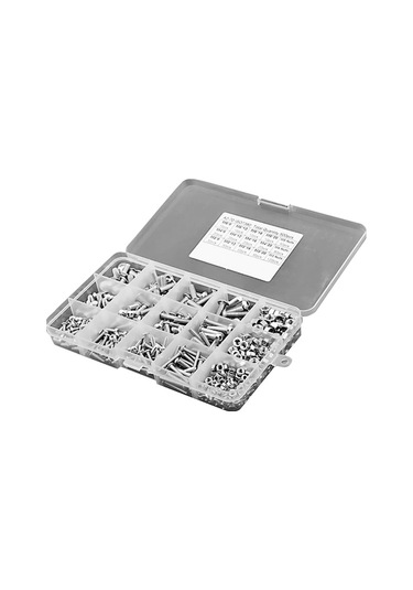 304 Çelik M3-m4-m5 Yuvarlak Başlı İç Çokgen Vida Ve Somun Seti, 500 Adet Düzenleyici Kutuda Diğer Diğer