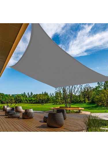 Ximistore9 2x2m Gri Bahçe Güneşlik Perdesi, Uv Korumalı, Dayanıklı Oxford Kumaş, Kolay Kurulum, Geniş Kullanım Alanı
