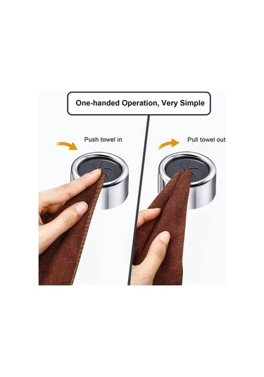 Besthome1 8'lik Banyo Kancaları: Abs Malzeme, Yumuşak Silikon Klem, Kolay Kurulum Yapıştır/sıkma - Bej Gümüş Gümüş