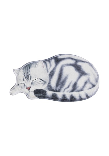 Suntek Magideal Uyuyan Kedi Kaymaz Dekoratif Paspas