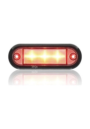 Sanel 12v Basamak Aydınlatma Lambası Kırmızı 6 Ledli 85 30 Mm