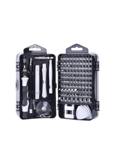 115 Parça Manyetik Tornavida Seti Profesyonel Onarım Kiti, Laptop, Telefon, Saat Tamiri İçin