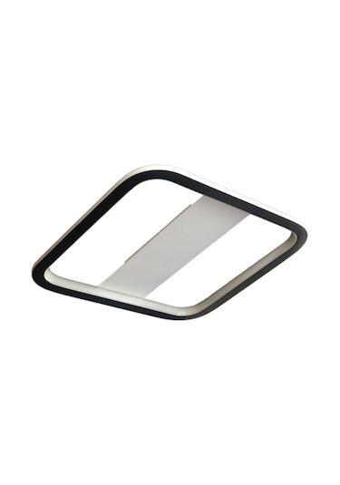 Tavan Tipi Led Avize Plafonia Transparent 40x40cm Siyah - Sarı