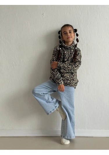 Libertykid Yüksek Yakalısı Sıcak Tutan Polar Balıkçı Yaka Kazak 293858410 Leopar