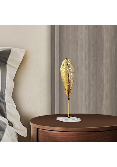 Pazly Yaprak Suntek Şekilli Muz-yaprağı-21.5cm Metal Heykeli Af