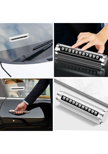 River World Gri Renkte Araba Park Numaratörü Alüminyum Kasalı