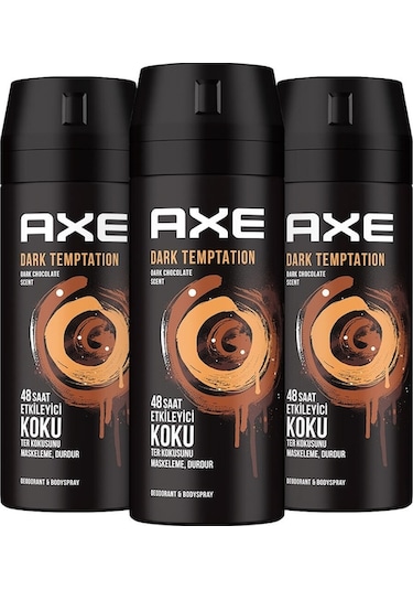 Axe Dark Temptation Erkek Sprey Deodorant 150 ML x 3
