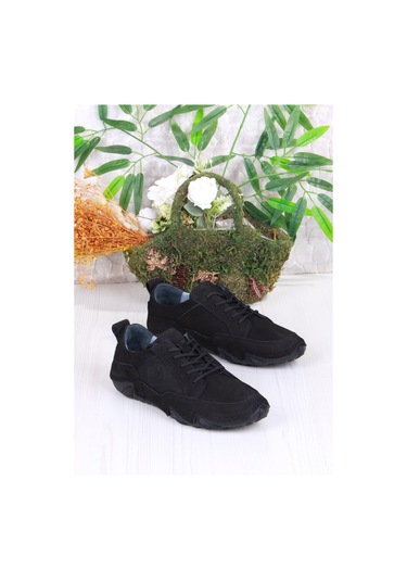 Mehmet Mete 42325 Comfort Rahat Esnek Hakiki Deri Erkek Ayakkabı Siyah