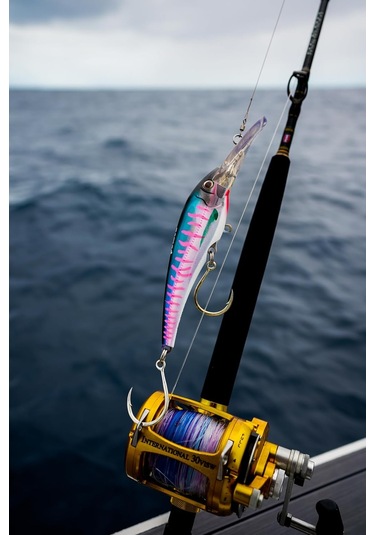 Dtx Minnow 220mm Bating 9 'wahoo Ve Ton Balığı Trolling Cazibesi