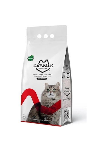 Catwalk Bentonit Topaklaşan Kedi Kumu 2 x 10 L