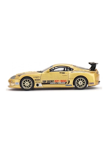 Mini Gt 961 1/64 Toyota Supra A80 Top Secret Gt-300 Top Secret Gold - Blister Paket