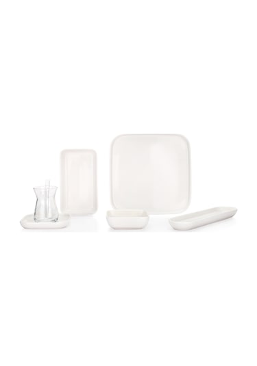 Schafer Luca Kahvaltı Takımı 32 Parça-krem Mavi