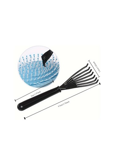 Gateesat Renkli Tek Boynuzlu At Saç Fırçası Kırmızı Küçük Model Tarak Masaj Beşli