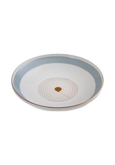 Jumbo Bond 24 Parça 6 Kişilik Yemek Takımı Mavi - Beyaz