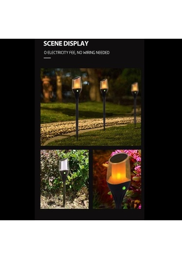 Trendooze Güneş Enerjili Bahçe Aydınlatma, Modern Yol Lambası