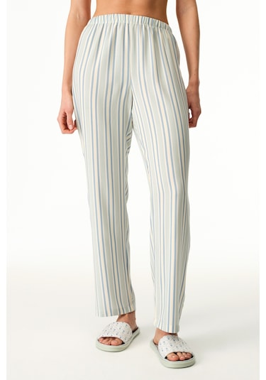 Penti Açık Yeşil Serenity Çizgili Pant Pijama Altı Ge22