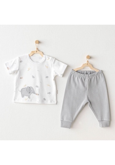 Andywawa Little King 2'li Bebek Takımı Ac25809 Gri