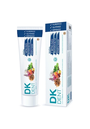 Dermokil DK Dent 7 Bitki Özlü Komple Bakım Diş Macunu 75 ML