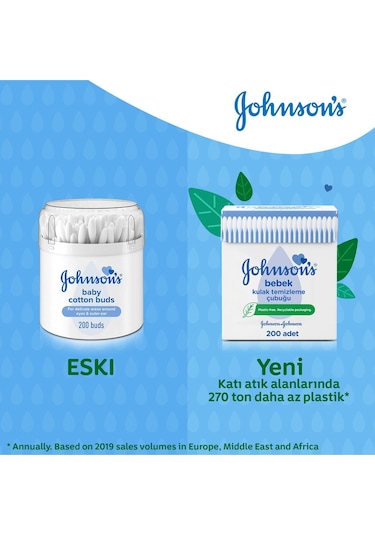 Johnson's Kulak Temizleme Pamuğu 200'lü