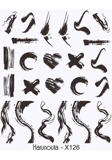 Su Transferli Nail Art Sticker X126 53622-2