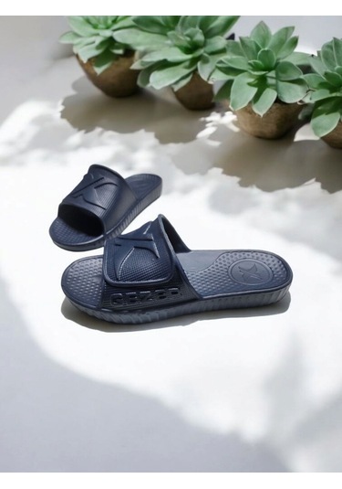 Erkek Eva Kaydırmaz Taban Islak Zemin X Plaj,deniz,havuz Terlik Lacivert