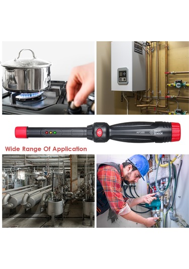 Springsun Akilli Sensör Ap388 Gaz Dedektörü Taşınabilir Gaz Kaçak Dedektörü Lpg Doğal Gaz Kömür Gazı Algılama Ses Ve Led Alarm Ev