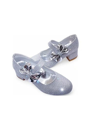Beebron Ortopedik Topuklu Abiye Kız Çocuk Ayakkabı Shining Series Abiayk2401 Simli Gümüş Gümüş - Simli Beebron Ortopedik Topuklu Abiye Kız Çocuk Ayakkabı Shining Series Abiayk2401 Simli Gümüş Gümüş - Simli