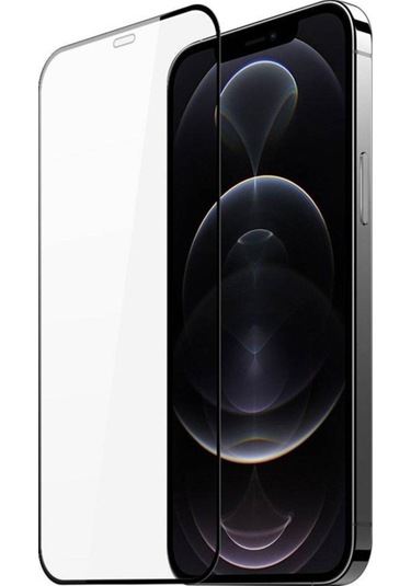 Dux Ducis Iphone 12 Pro Max 6.7Inç Tempered Cam Ekran Koruyucu 1 Siyah