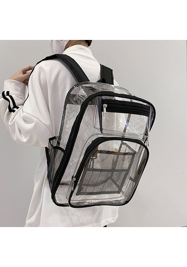 Maoyaya Şeffaf Pvc Gezgin Sırt Çantası - Su Geçirmez, Renkli Tasarım Çok Renkli