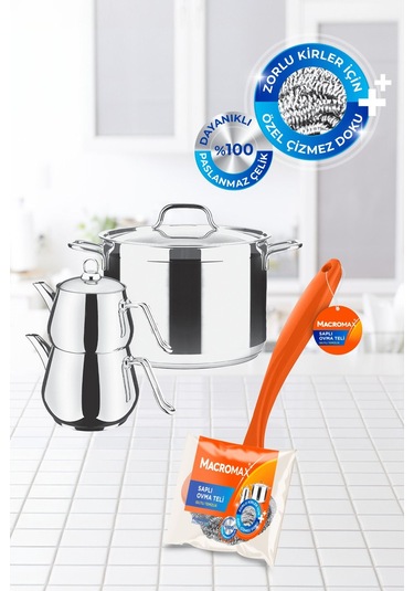 Saplı Ovma Teli + 3 Yedek Tel