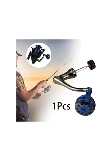 Suntek Olta Makarası Sapı Kavrama Yedek Parça Metal Mavi-l