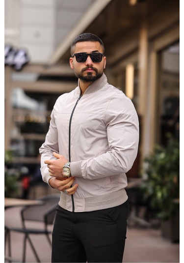 Erkek Süet Kolej Ceket Krem Bndk