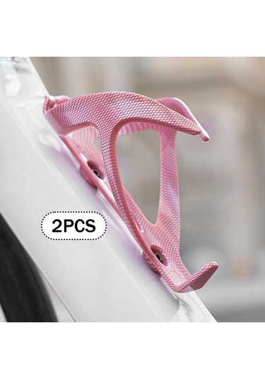 Suntek 2 Adet Bisiklet Su Şişesi Tutucu Braketi Evrensel Açık Pembe