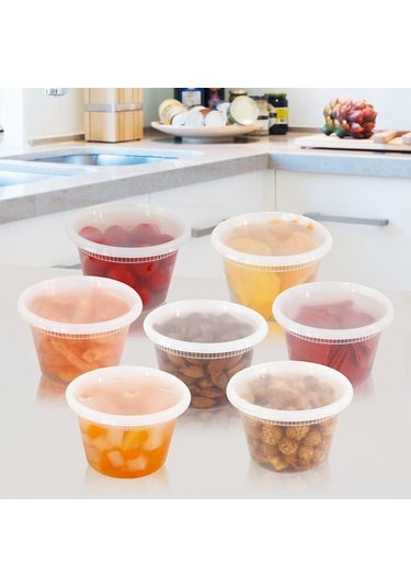 10 Adet Kapaklı Gıda Saklama Kutusu Şeffaf Gıda Sınıfı Bpa İçermeyen Dondurucu Mikrodalga Güvenli Yemek Hazırlama Şarküteri Paket Servis Gıda Paketleme Kabı Diğer