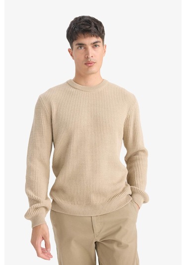 Defacto Standart Fit Bisiklet Yaka Triko Kazak C8814ax25wnbg206 Bej Defacto Standart Fit Bisiklet Yaka Triko Kazak C8814ax25wnbg206 Bej