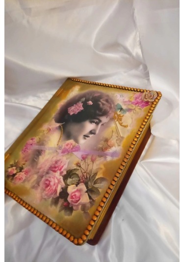 Sevgili Hediye Kutusu Sevgililer Günü Ahşap El İşi Hand Made Mücevher Kutusu