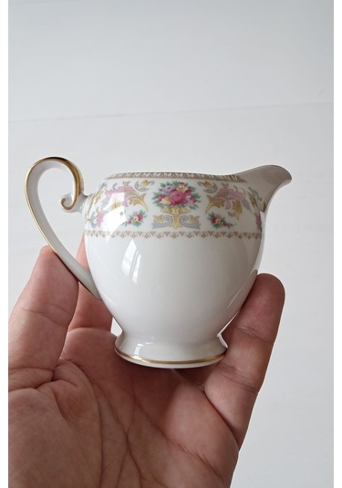 Tirschenreuthe 1838 Vintage Porselen Sütlük/sosluk Çok Renkli