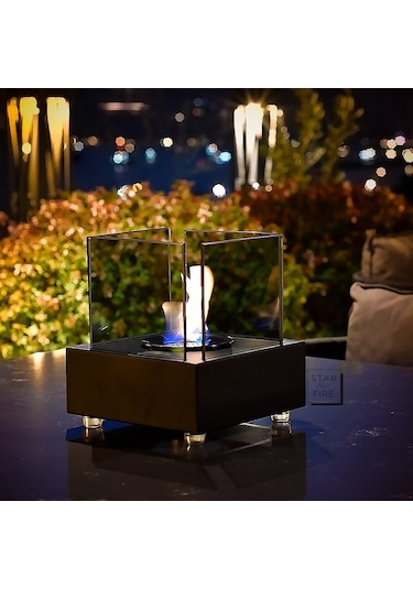 Starfire Mini Elegance Siyah Masaüstü Bioethanol Şömine