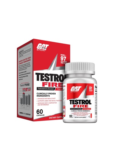 Gat Testrol Fire Thermo Fenugreek + Tribulus Testo Booster 60 Tablet