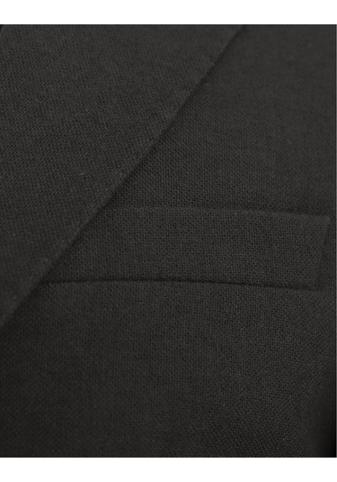 Uki Antrasit Mono Yaka Klasik Ceket Antrasit