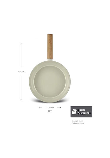 Karaca x Refika Swiss Crystal Almond Cream 26 Cm Tava Ind