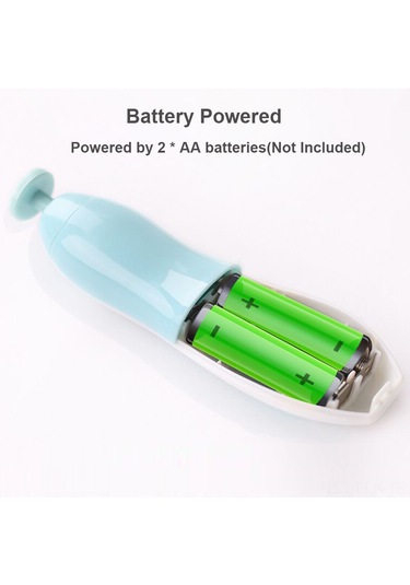 Xindoker Bebekler İçin 6 Başlıklı Elektrikli Tırnak Törpüleme Seti - Pil Dahil Değil Mavi