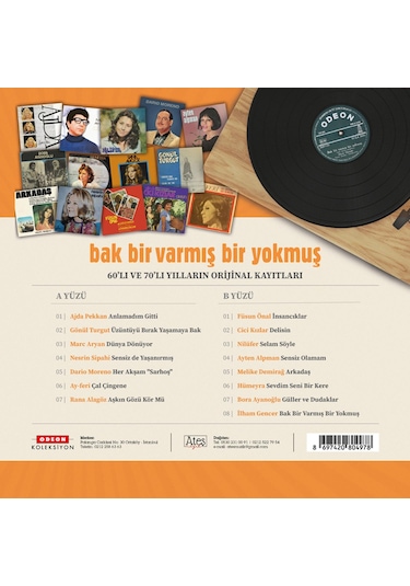 Bir Varmış Bir Yokmuş Vol.1 Plak