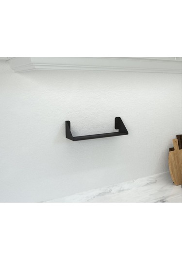 Aju Modern Baharat Rafı, Minimalist Mutfak Depolama, Metal Duvar Baharat Rafı, Mutfak Düzenleyici Raf Siyah